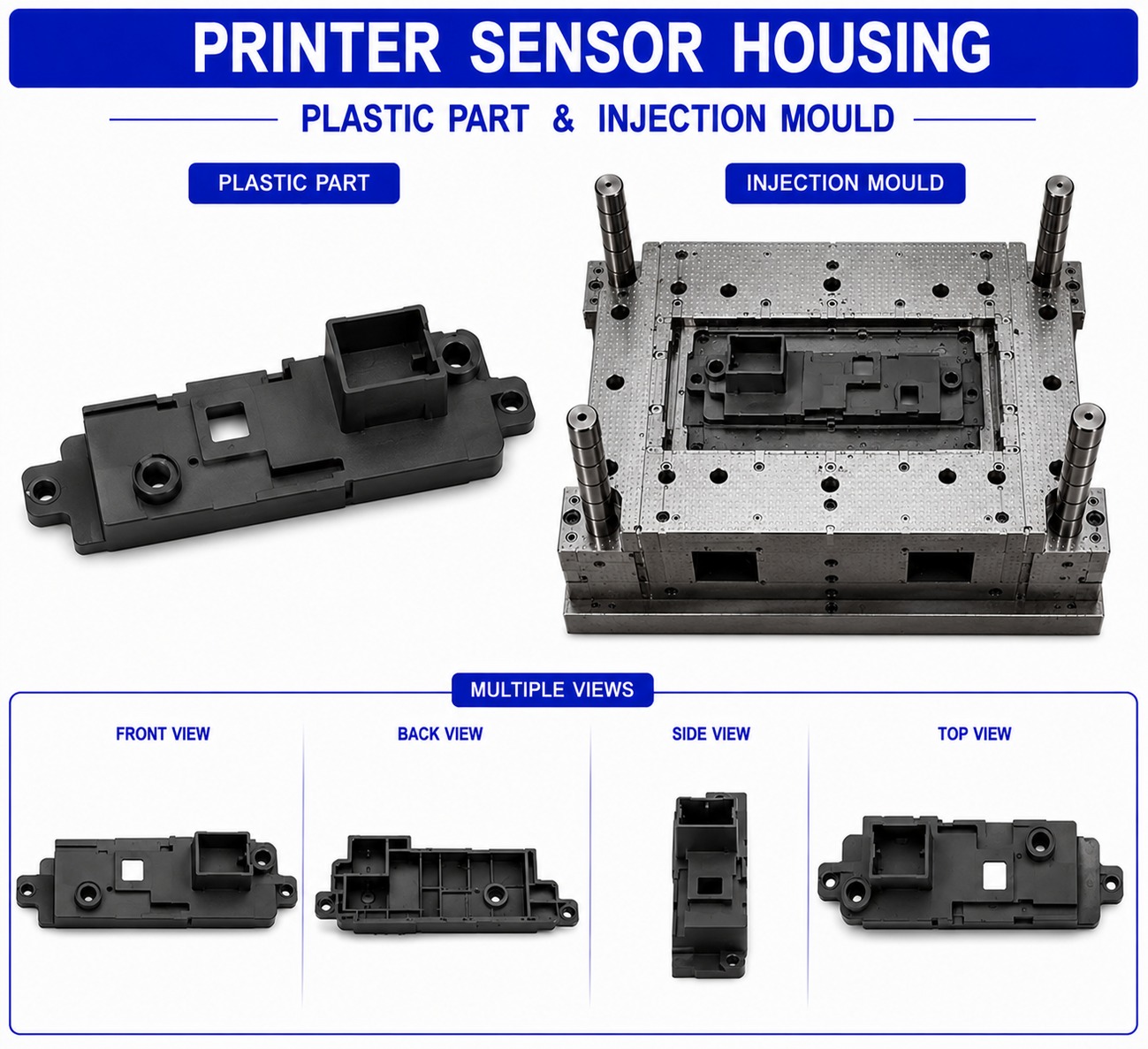 Printer Plastic Sensor Housing